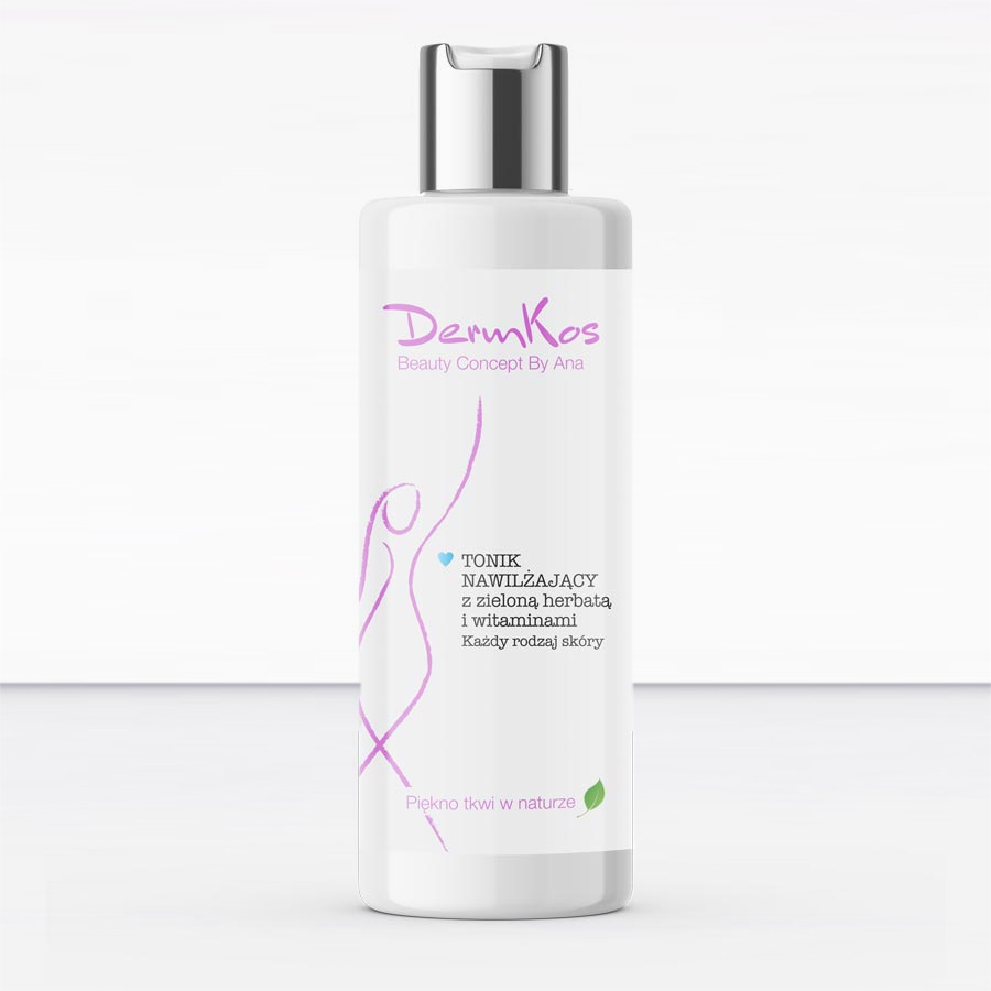 Tonik nawilżający z zieloną herbatą i witaminami